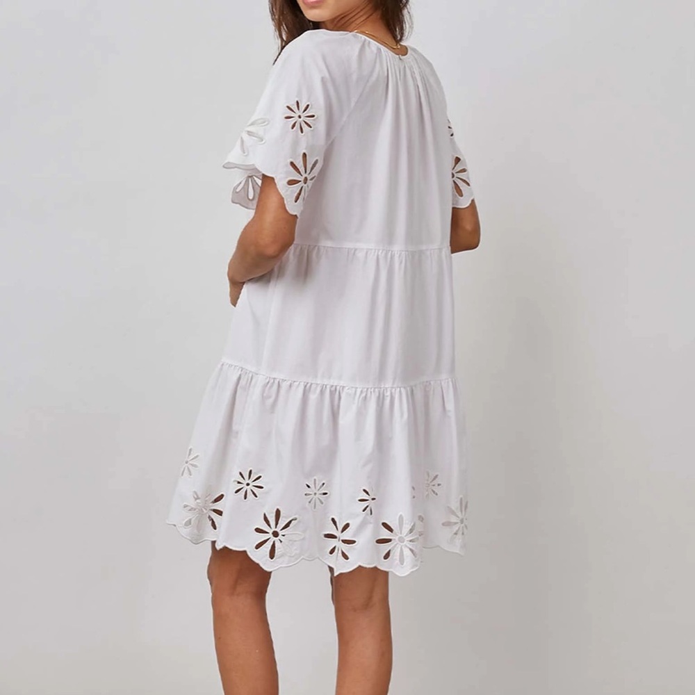 Rails Arielle white eyelet dress, size S.